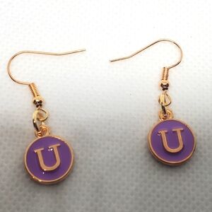 7/$10 U Initial Earrings, New